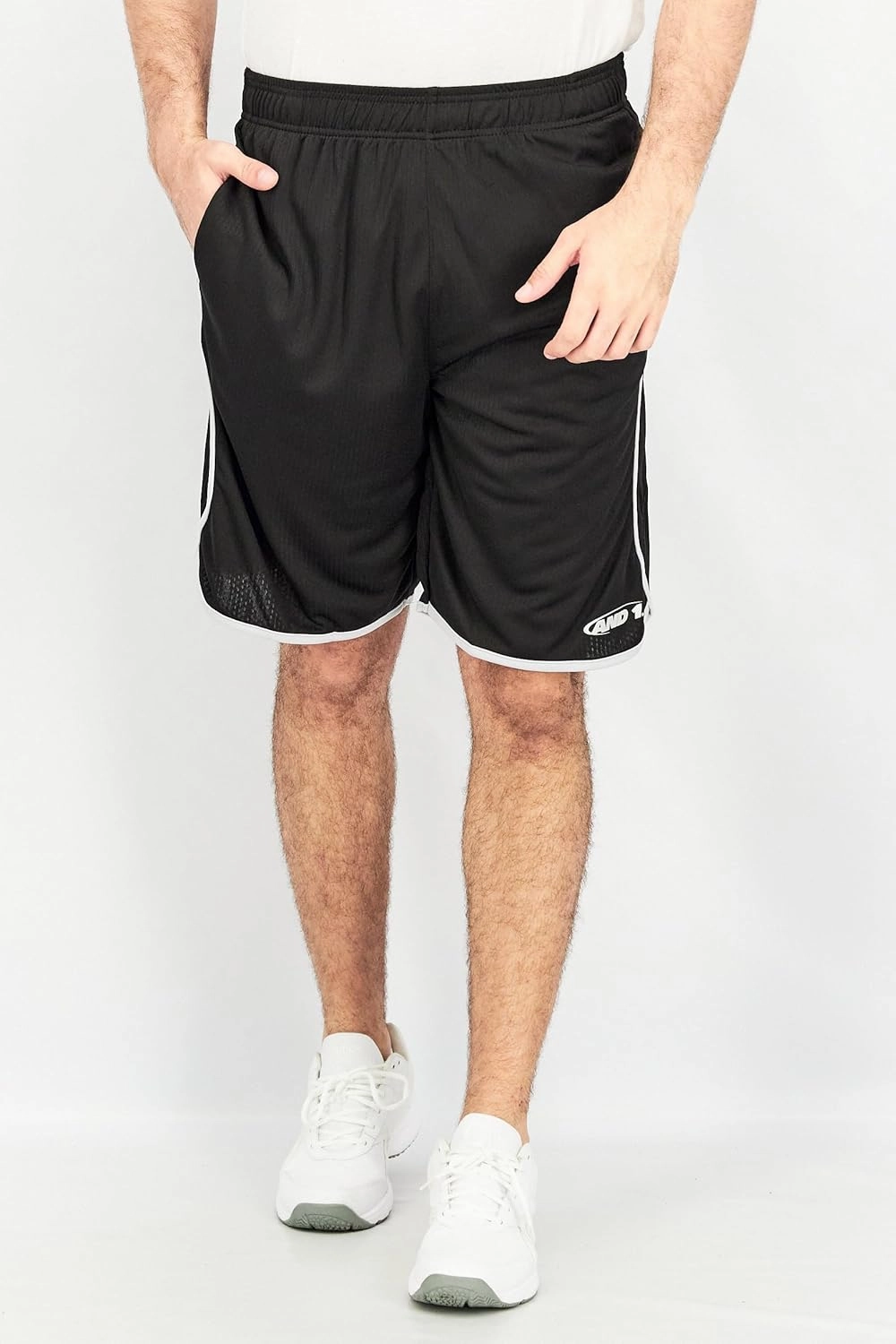 AND1 Men's Drop Needle Shorts, 2-Pack - Comfortable Athletic Performance Basketball Shorts