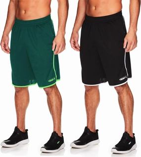AND1 Men's Drop Needle Shorts, 2-Pack - Comfortable Athletic Performance Basketball Shorts