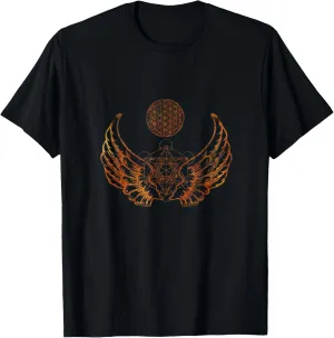 Angel Wings Metatron Cube T-Shirt