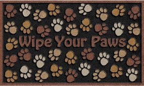 Apache Mills 60-925-0894-18x30 18X30 Wipe Paws Door Mat, 18-Inch X 30-Inch, Brown Multicolor