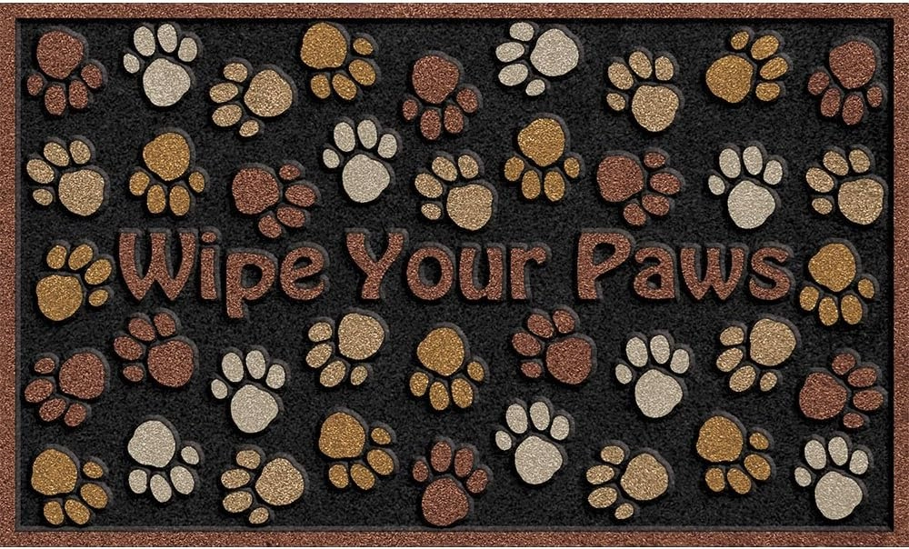 Apache Mills 60-925-0894-18x30 18X30 Wipe Paws Door Mat, 18-Inch X 30-Inch, Brown Multicolor