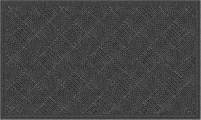 Apache Mills Crosshatch Doormat, 3-Feet X 5-Feet, Charcoal