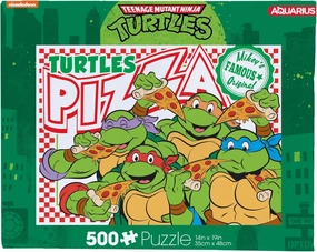 AQUARIUS - Teenage Mutant Ninja Turtles Pizza 500 Piece Jigsaw Puzzle