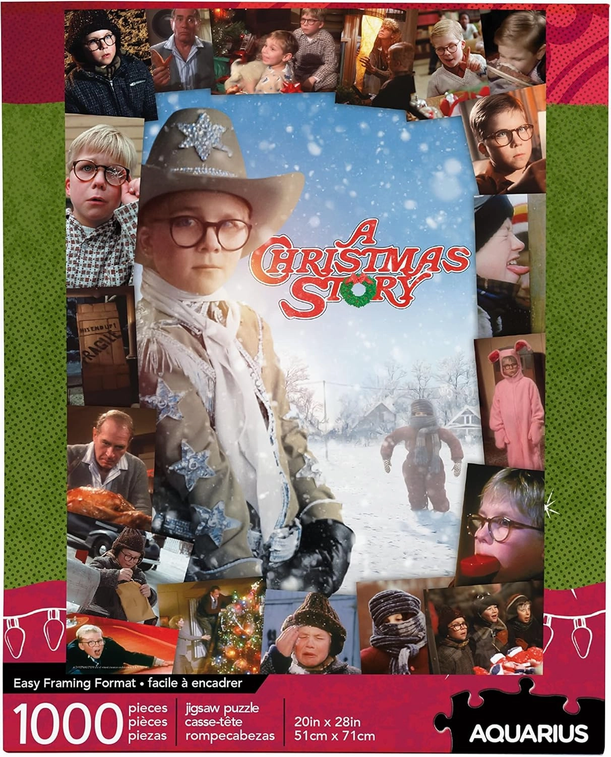 AQUARIUS A Christmas Story Puzzle (1000 Piece Jigsaw Puzzle) - Glare Free - Precision Fit - Officially Licensed Merchandise & Collectibles - 20 x 28 Inches