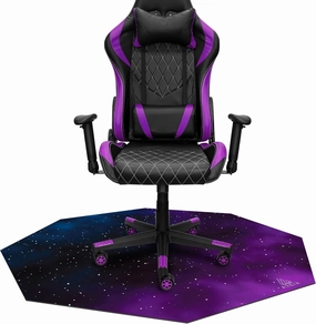 AREIA Gaming Chair mat 47” x 47”, Noise Cancelling Gaming mat – Anti-Slip Gaming Floor Mat – Scratch Resistant Mat for Office Chair – Octagon Computer Chair Mat for Hardwood Floor