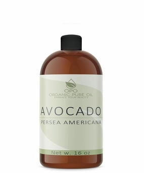 Avocado Oil - Pure, Refined, Filtered, Non-GMO, Vegan, Fair Trade, Unscented, Bulk Carrier - 16 oz - for Skin, Hair, Nails, Body & More! Hydrating, Nourishing, Moisturizing