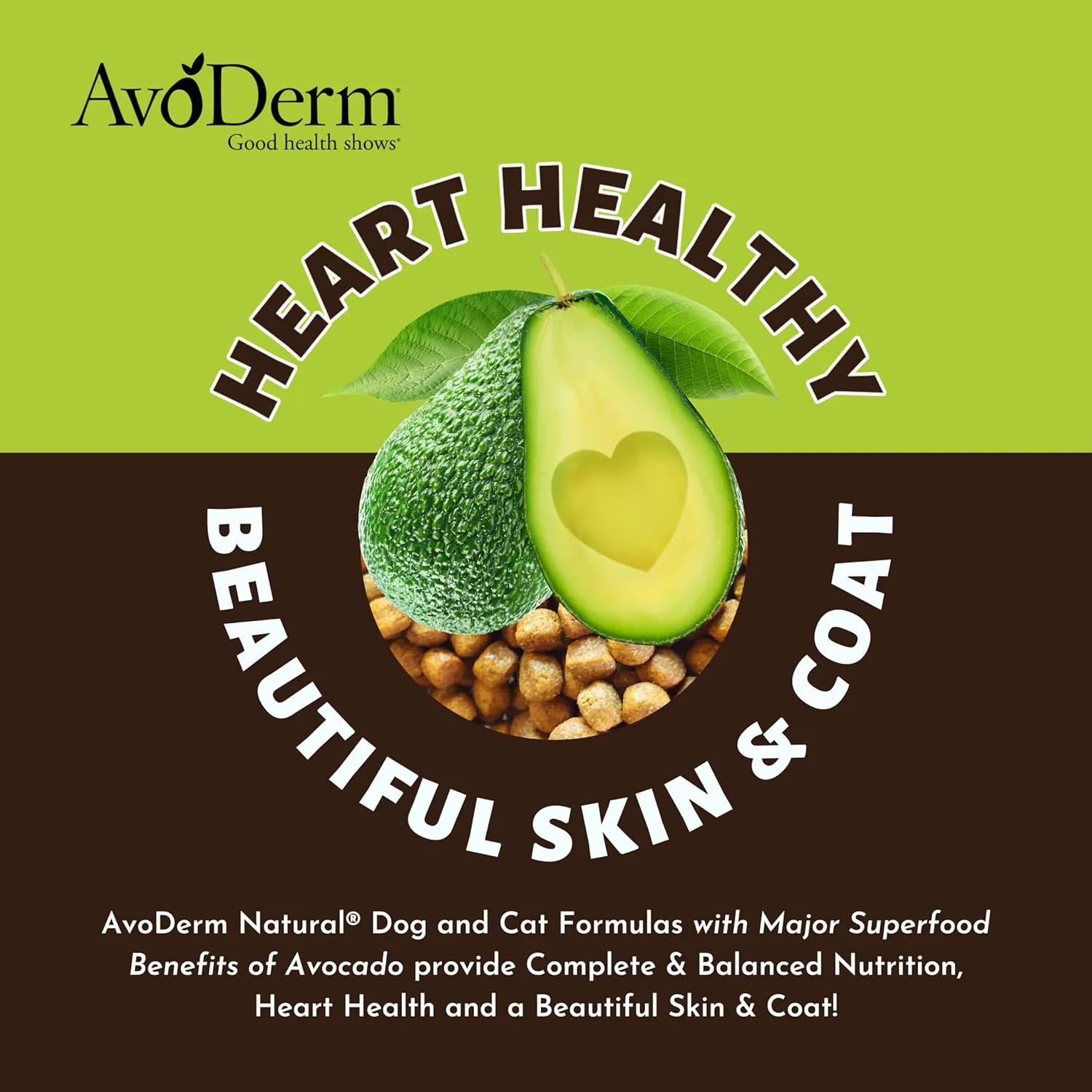 AvoDerm Natural Dry Dog Food, For Skin & Coat, Chicken & Rice Formula, 30 pounds