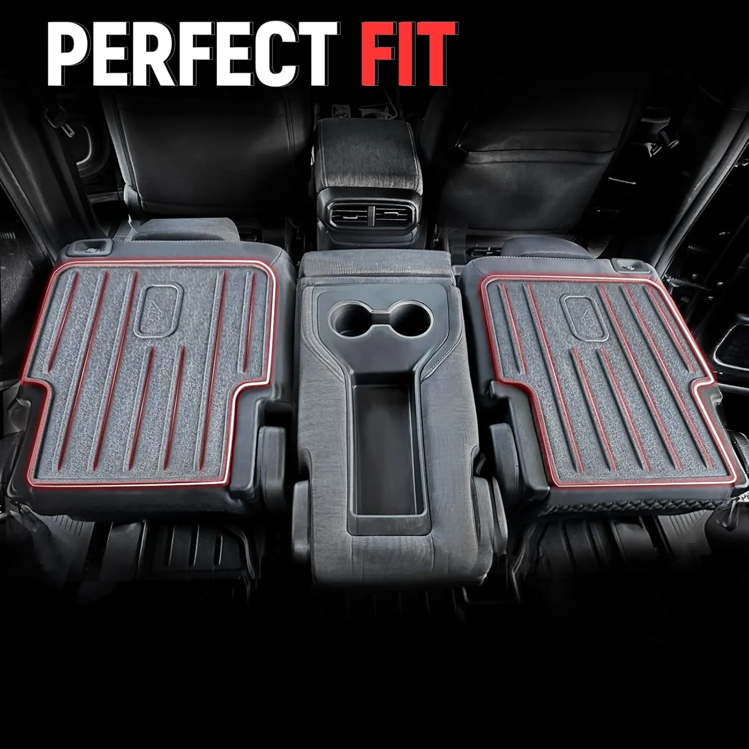 Backrest Mat Compatible with 2023-2025 Honda Pilot Accessories, 2nd Kick Mats for 2022-2025 Acura MDX Accessories