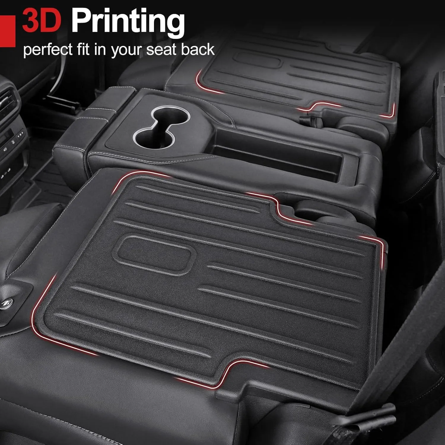 Backrest Mat Compatible with 2023-2025 Honda Pilot Accessories, 2nd Kick Mats for 2022-2025 Acura MDX Accessories