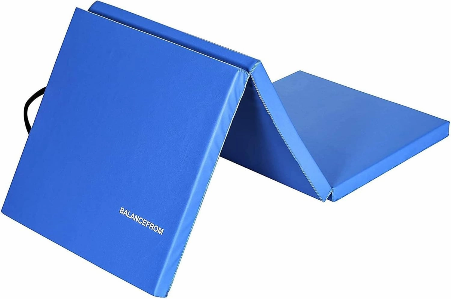 BalanceFrom Folding Gymnastics Mat Home Gym Floor Tumbling Equipment, Multicolor