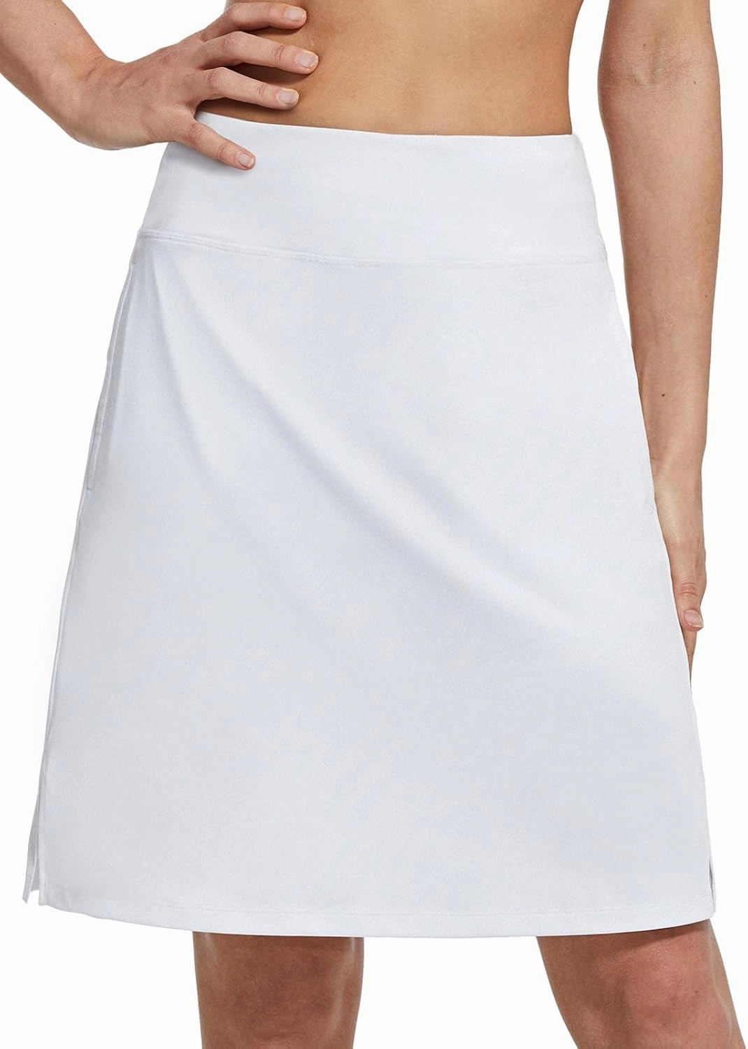 baleaf Women's 20" Golf Skirts Knee Length Skorts Athletic Modest Long Active Casual Pockets UV Protection