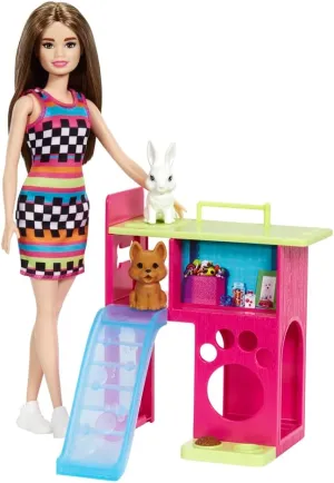 Barbie Mattel Doll Bird with Animals Multi-Coloured (HGM62)