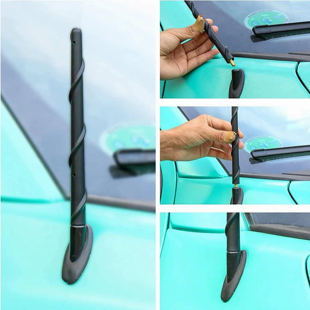 BASIKER Antenna for Toyota Tundra Tacoma FJ Cruiser 1995-2025, Toyota Tundra Tacoma Accessories, 7 Inch Short Toyota Tundra Tacoma Antenna Replacement Upgrade Car AM FM Radio Reception