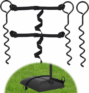 Basketball Goal Anchor Tie Down Kit High Wind Basketball Hoop Anchor for Secure Durable Court Setup Heavy Duty Trampoline Anchor Kit with Adjustable Strap for Mounting Trampoline Swing Tent