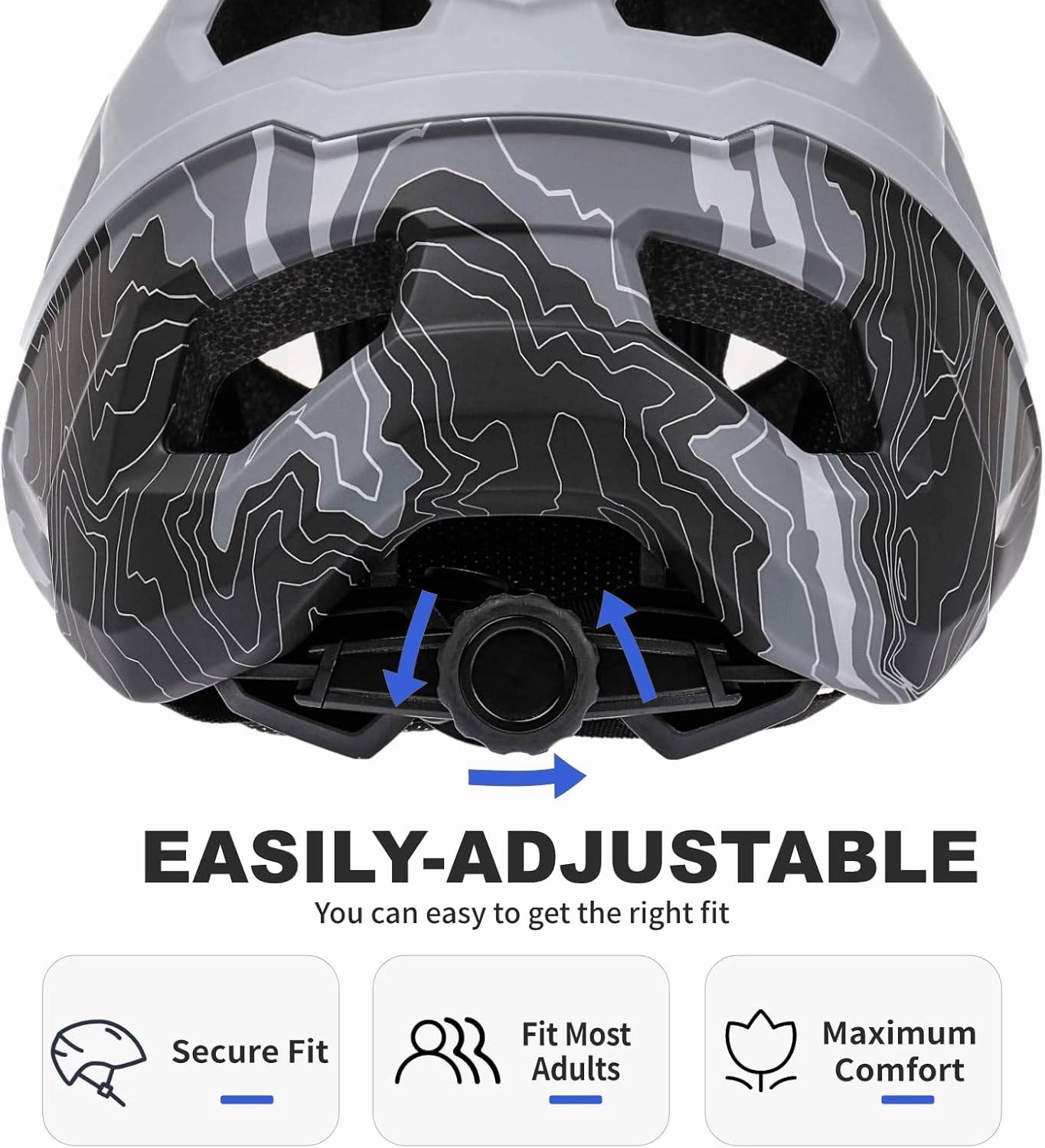 BATFOX Bike Helmet,Mountain Bike Helmet Helmets for Men Women Adults Youth