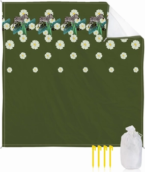 Beach Blanket Sandproof, Zebra Tropical Jungle Flowers Jasper Waterproof Beach Mat Lightweight Quick Drying Picnic Blanket Beach Essentials for Travel Camping Hiking 118x108in