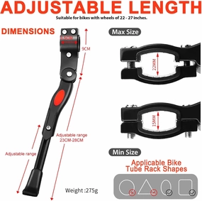 Bicycle Stand for Specialized S-Works Roubaix, Height Adjustable Bicycle Rear Non Slip Parking Stand, Strong Reinforced Bicycle Rear Kickstand, Tire Rear Stand