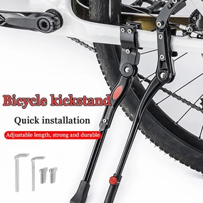 Bike Kickstand for Cervelo S5, Adjustable Kickstand Foot Side Stand Support, Aluminum Rear Side Bicycle Stand for Bike with Non-Slip Rubber Foot,A
