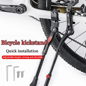 Bike Kickstand for Orbea Avant Avant H Avant M20 Carpe Comfort 28 Dude 10 Gain, Adjustable Kickstand Foot Side Stand Support, Aluminum Rear Side Bicycle Stand for Bike with Non-Slip Rubber Foot