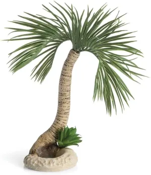biOrb Large Palm Tree Sculpture, Ceramic Resin Centerpiece for Freshwater and Marine Aquariums