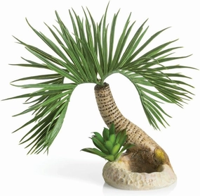 biOrb Medium Palm Tree Sculpture, Ceramic Resin Centerpiece for Freshwater and Marine Aquariums