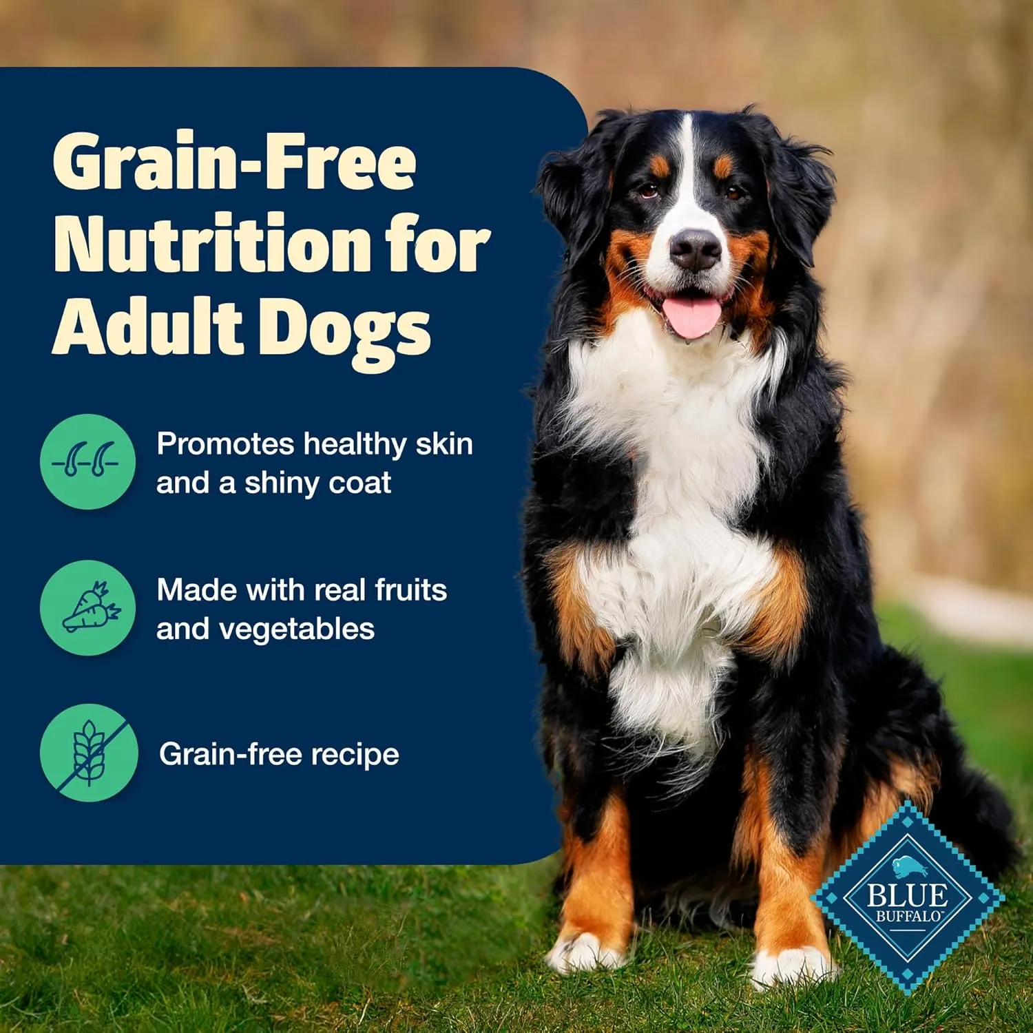 Blue Buffalo Freedom Grain-Free Dry Dog Food, Complete & Balanced Nutrition for Adult Dogs, Made in the USA With Natural Ingredients, Lamb & Potatoes, 11-lb Bag