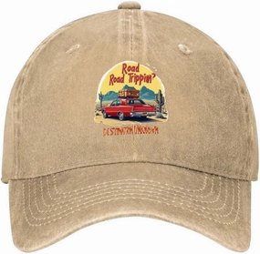 Blue Vintage Monster Truck Vintage Denim hat Baseball Cap Men Women Peak Cap Outdoor Dad Hat