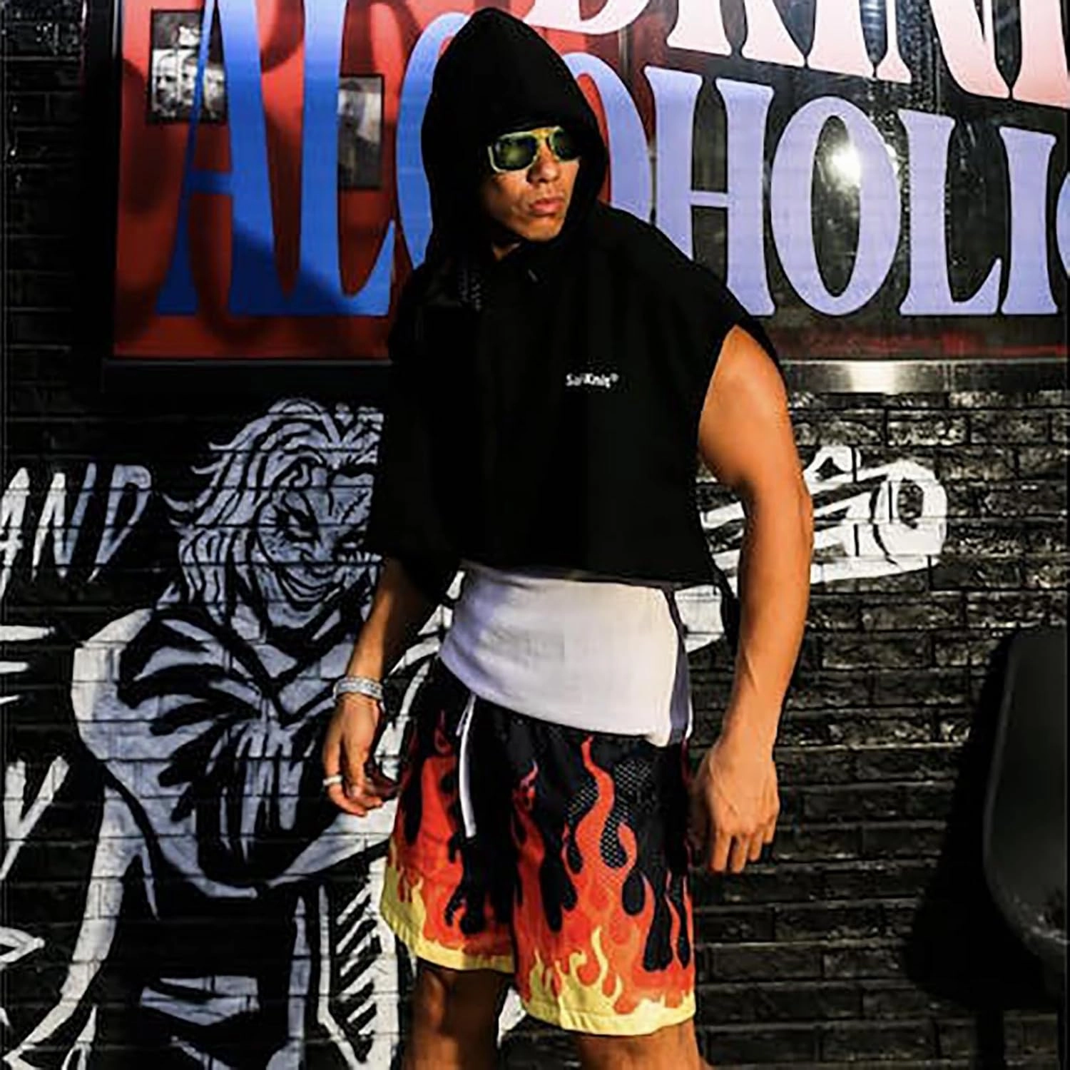 BOOMLEMON Men's Basketball Shorts Casual Workout Athletic Shorts Mesh Graphic Print Running Short Pants