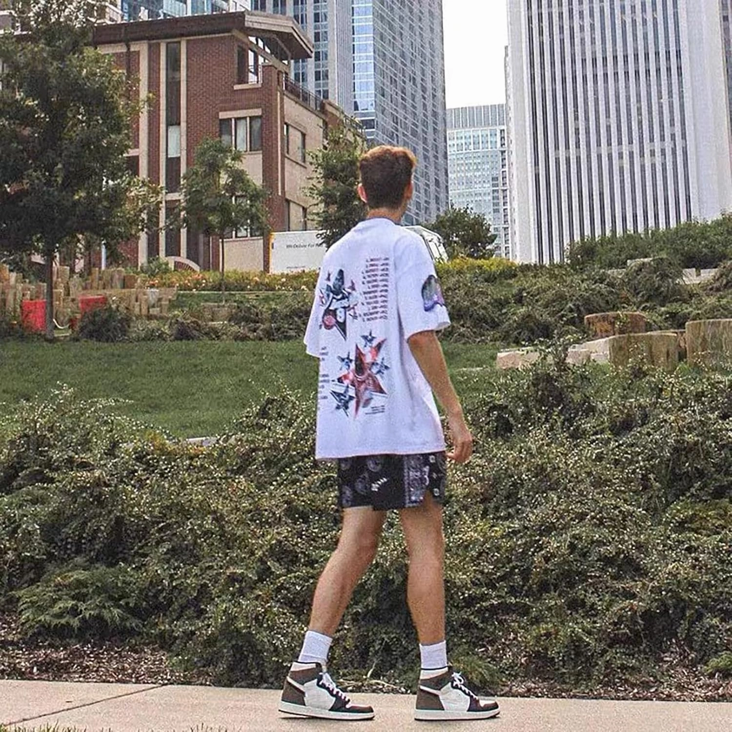 BOOMLEMON Mens Paisley Shorts Mesh Graphic Print Retro Casual Shorts Athletic Gym Basketball Running Short Pants