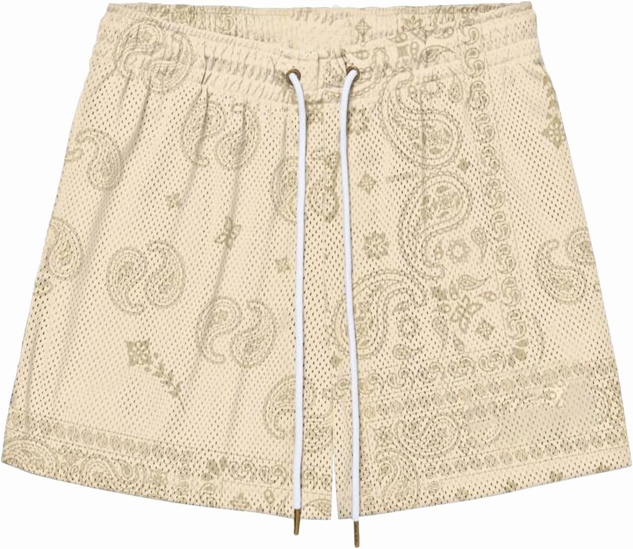 BOOMLEMON Mens Paisley Shorts Mesh Graphic Print Retro Casual Shorts Athletic Gym Basketball Running Short Pants