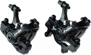 BUCKLOS Mountain Bike Mechanical Disc Brake Caliper with Adapter, MTB Dual Piston Line Pulling Brakes Aluminum Alloy Calipers Front  Rear with Brake Pads for Road Bike, Mountain Bike