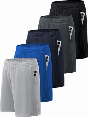 BVNSOZ Men's Athletic Shorts with Pockets and Elastic Waistband Quick Dry Workout Shorts for Men