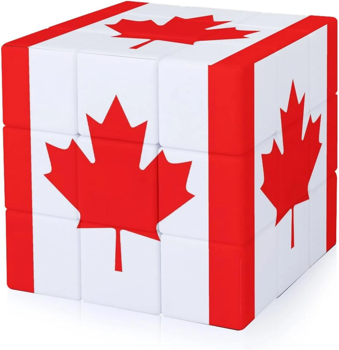 Canada Flag Funny 3x3x3 Cube Smooth Lightweight Puzzle for Adult Graphic Printing Travel