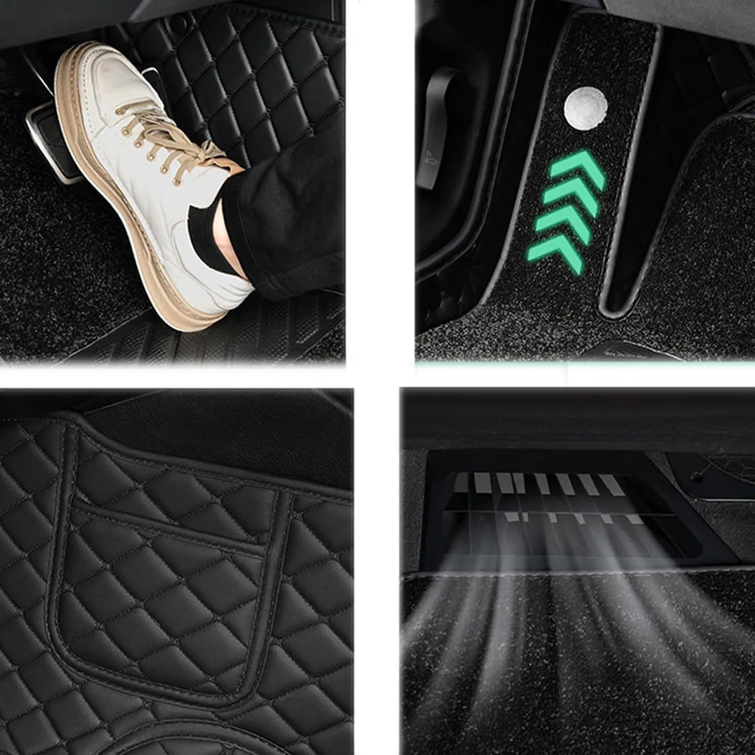 Car Mats for Audi A1 citycarver Hatchback 5 Seats 2020- Anti-Slip Wear-Resistant Automotive Floor Mats,Environmentally Friendly Comfortable Car Mat Set,Orange