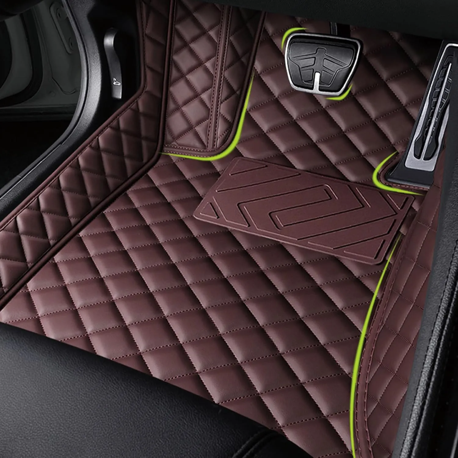 Car Mats for Audi A1 citycarver Hatchback 5 Seats 2020- Anti-Slip Wear-Resistant Automotive Floor Mats,Environmentally Friendly Comfortable Car Mat Set,Orange