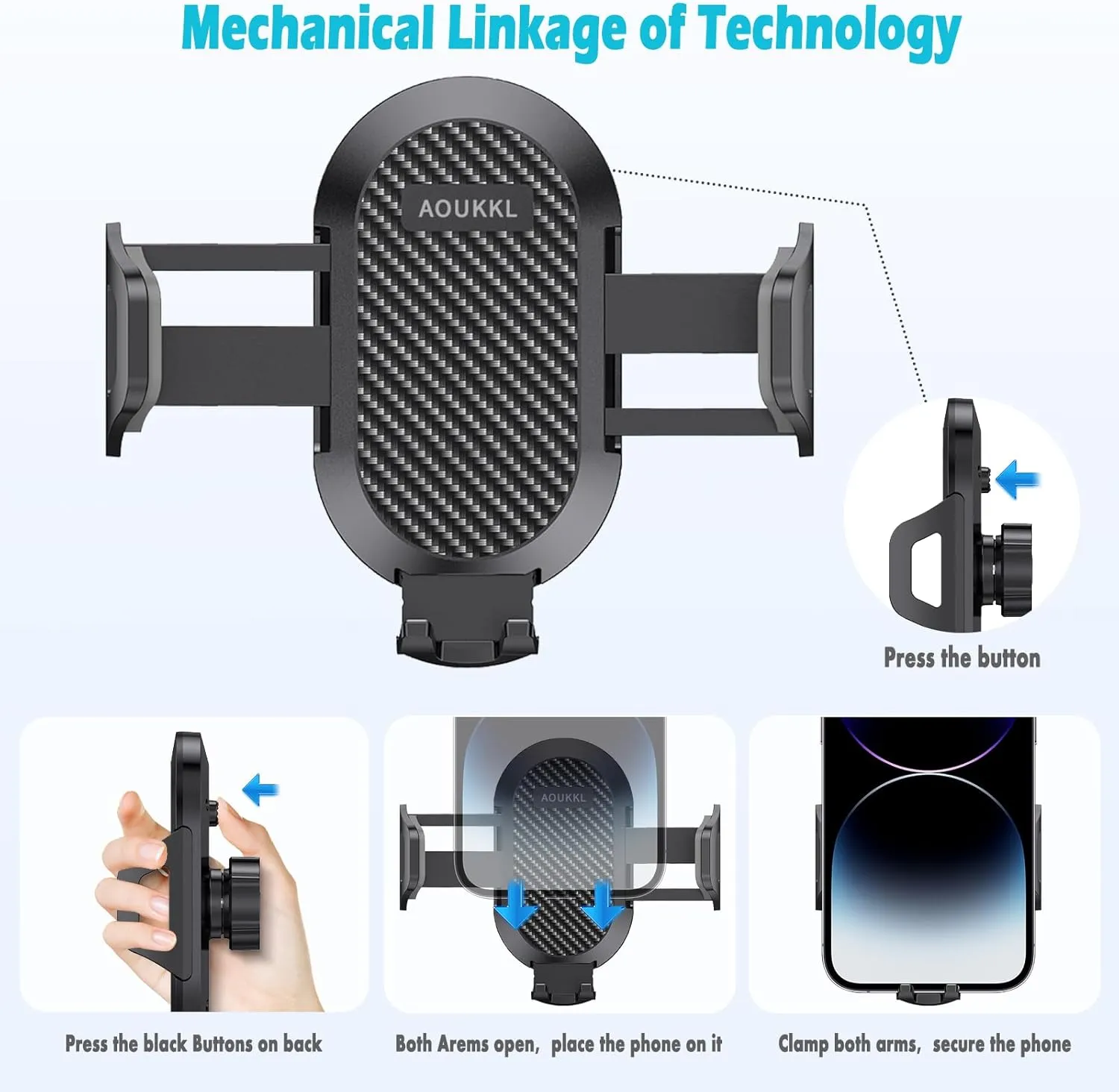 Car Phone Holder Fits for Dodge RAM 1500 2500 3500 (5 and 8.4 inch Screen) 2019-2024 Accessories,Thick Cases Friendly,Cell Phone Mount for 4.7-7 in Phones,360 Degree Rotation,Easy to Install