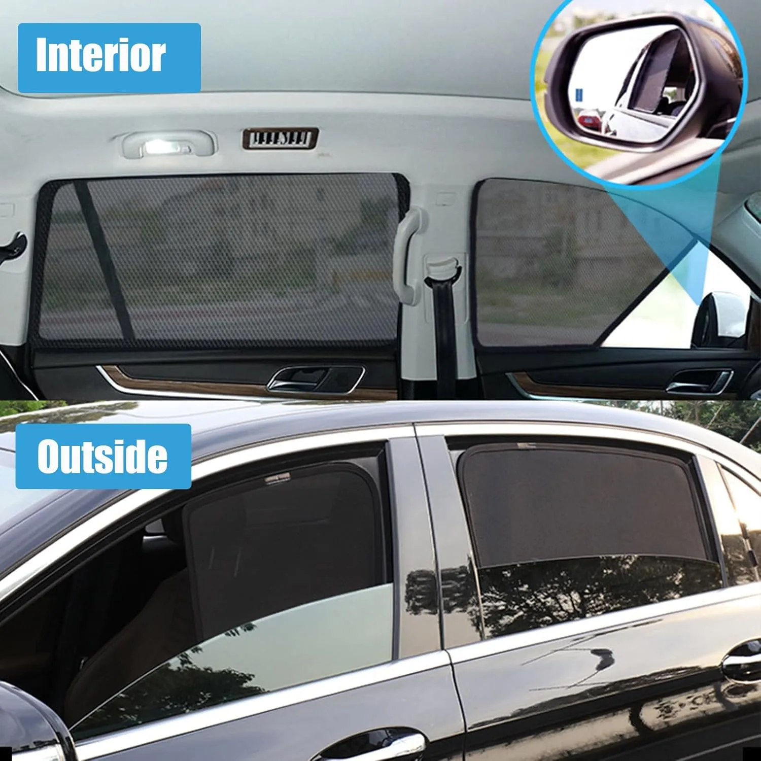 Car Side Window Sunshades for Mazda BIANTE, Sun Protection Sunshade Removable Car Sun Shade Set Window Screens Car Accessories,F Set of 4