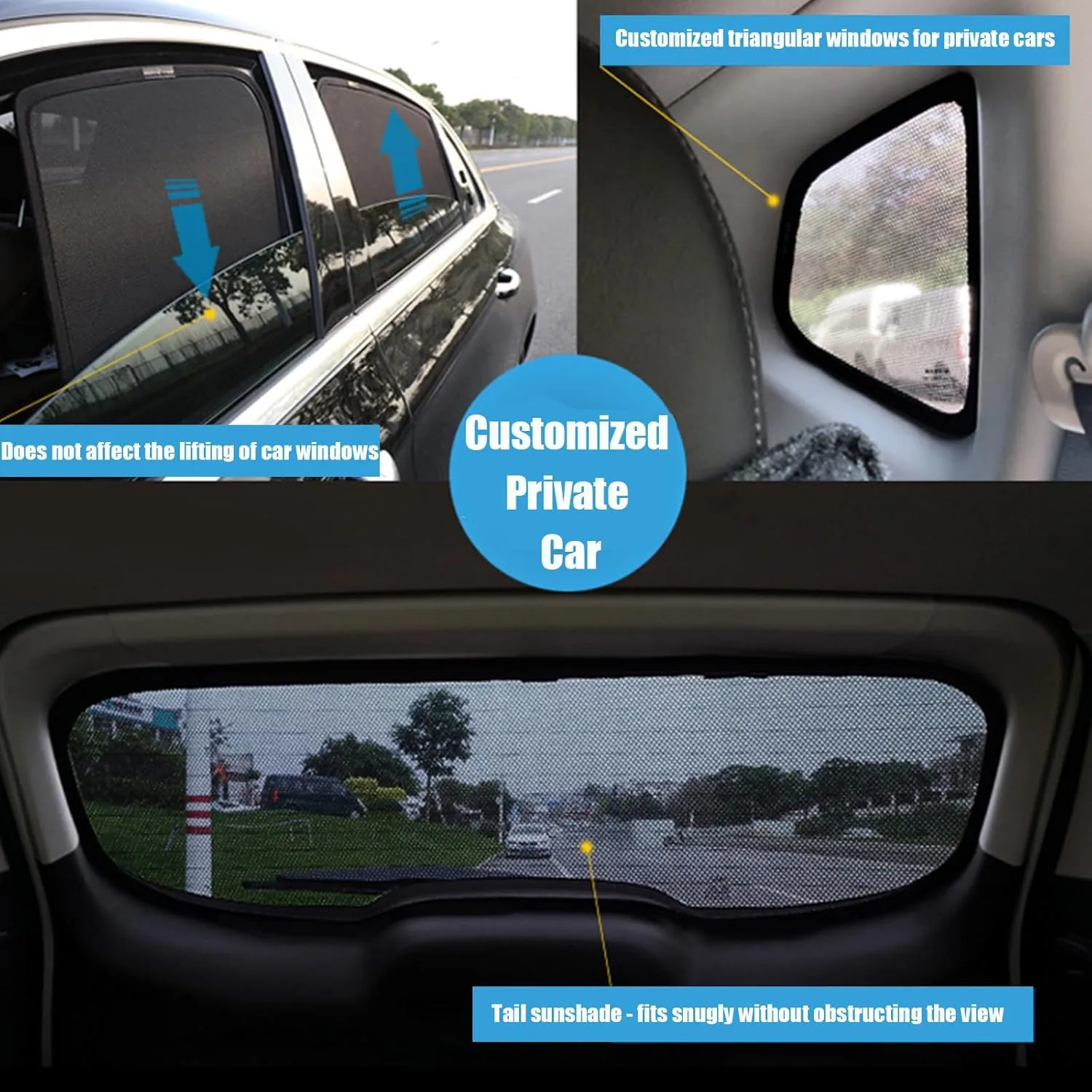 Car Side Window Sunshades for Mazda BIANTE, Sun Protection Sunshade Removable Car Sun Shade Set Window Screens Car Accessories,F Set of 4