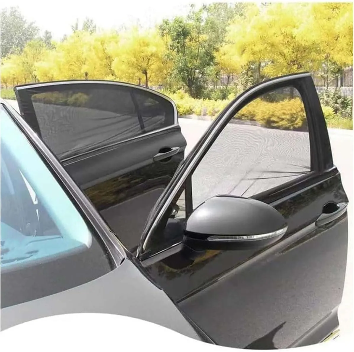Car Window Shades for Buick Excelle GT 2014-2024, Mesh Car Window Sun Blocker Durable Breathable Front Rear Side Sun Shield Accessories,B/Rear-Window