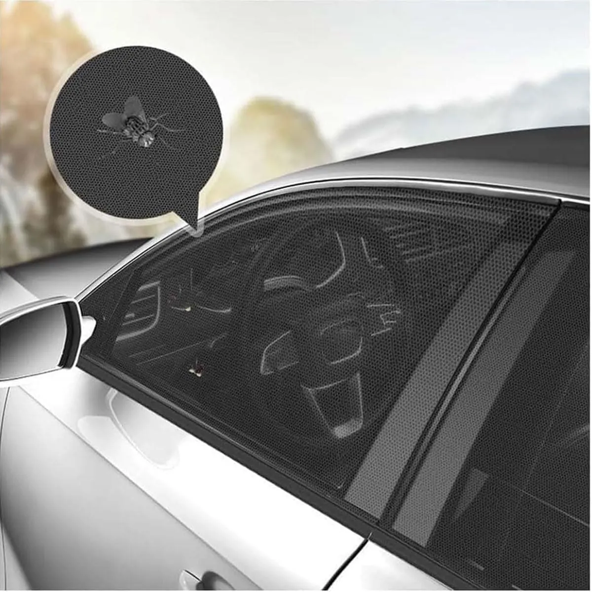 Car Window Shades for Buick Excelle GT 2014-2024, Mesh Car Window Sun Blocker Durable Breathable Front Rear Side Sun Shield Accessories,B/Rear-Window