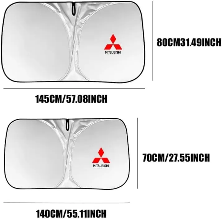 Car Windshield Sunshade for Mitsubishi Triton Single Cab 2023, Block UV Rays Sun Visor Protector, Front Window Sunshades, Windscreen Sunshade,A 140CM