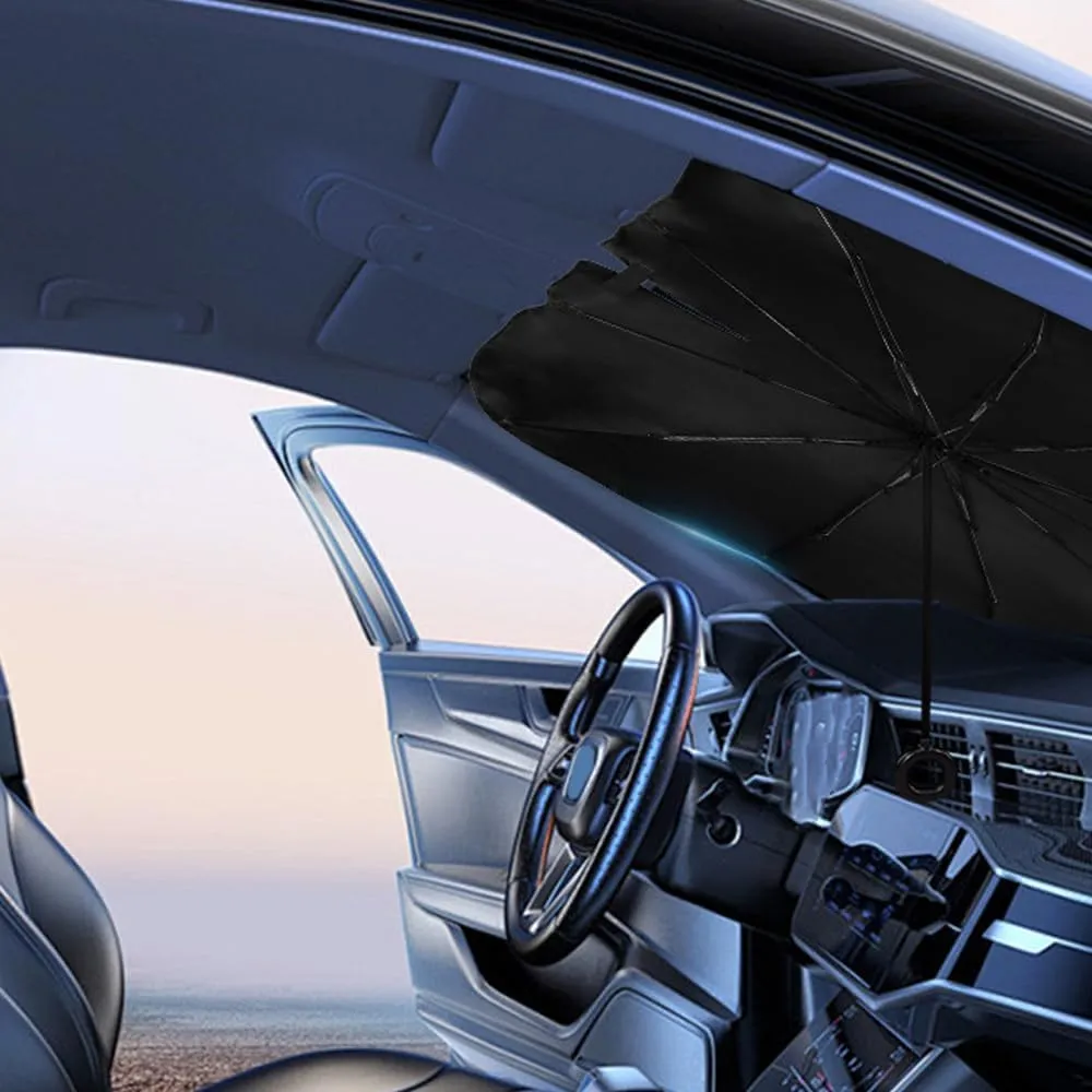 Car Windshield Sunshade Umbrella for Maxus e-Deliver 3/e-Deliver 5/e-Terron 9/Euniq 5/Euniq 6/Euniq 7,Foldable Car Windshield Sun Shade Cover UV Protection Prevent Scratching,70cm X 130cm