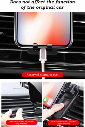 Car Phone Holder Mount for Nissan Altima 2022 2023 2024, 360° Rotation Mobile Phone Mount, Air Vent Car Mount Cradle, Adjustable Phone Holder for Dashboard, Windscreen(Color:A)