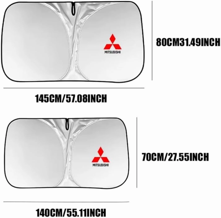 Car Windshield Sunshade for Mitsubishi Eclipse Cross 2021-2023, Block UV Rays Sun Visor Protector, Front Window Sunshades, Windscreen Sunshade,A 140CM