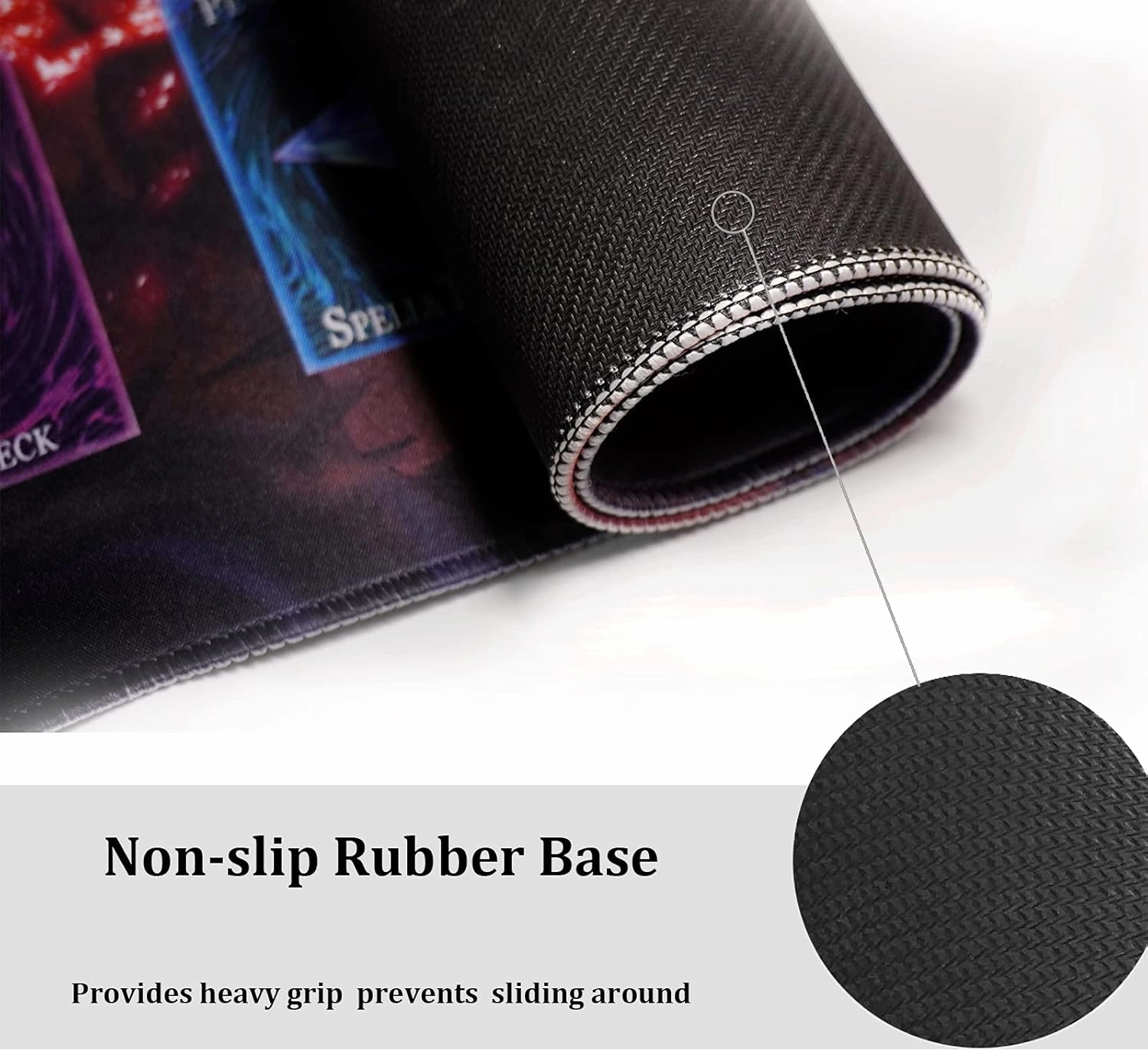 Card Rubber Mat Duel Mat Gaming Competition Pad Mat Card Binder Deck 23.6x13.7in (Infinite Impermanence)