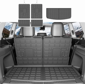 Cargo Mat Compatible with 2021-2025 Jeep Grand Cherokee L&Overland Backrest Mat TPE Material Trunk Mat Replacement for 2021-2025 Jeep Grand Cherokee L Accessories (Cargo Mat Backrest Mat)