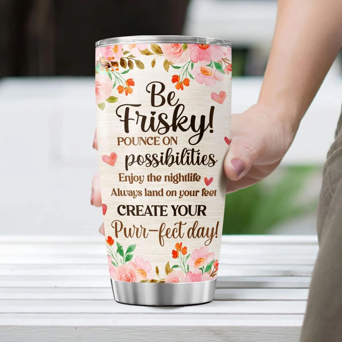 Cats 20 Oz Tumbler With Lid For Pet Lovers Women Girls Teens Kids Cute Animal Stainless Steel Cups Insulated Coffee Mugs Travel Drinking Glass On Birthday Holiday Party