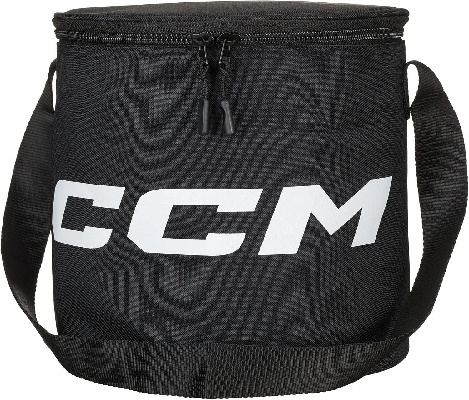 CCM Hockey Puck Bag, Black - Holds up to 50 pucks