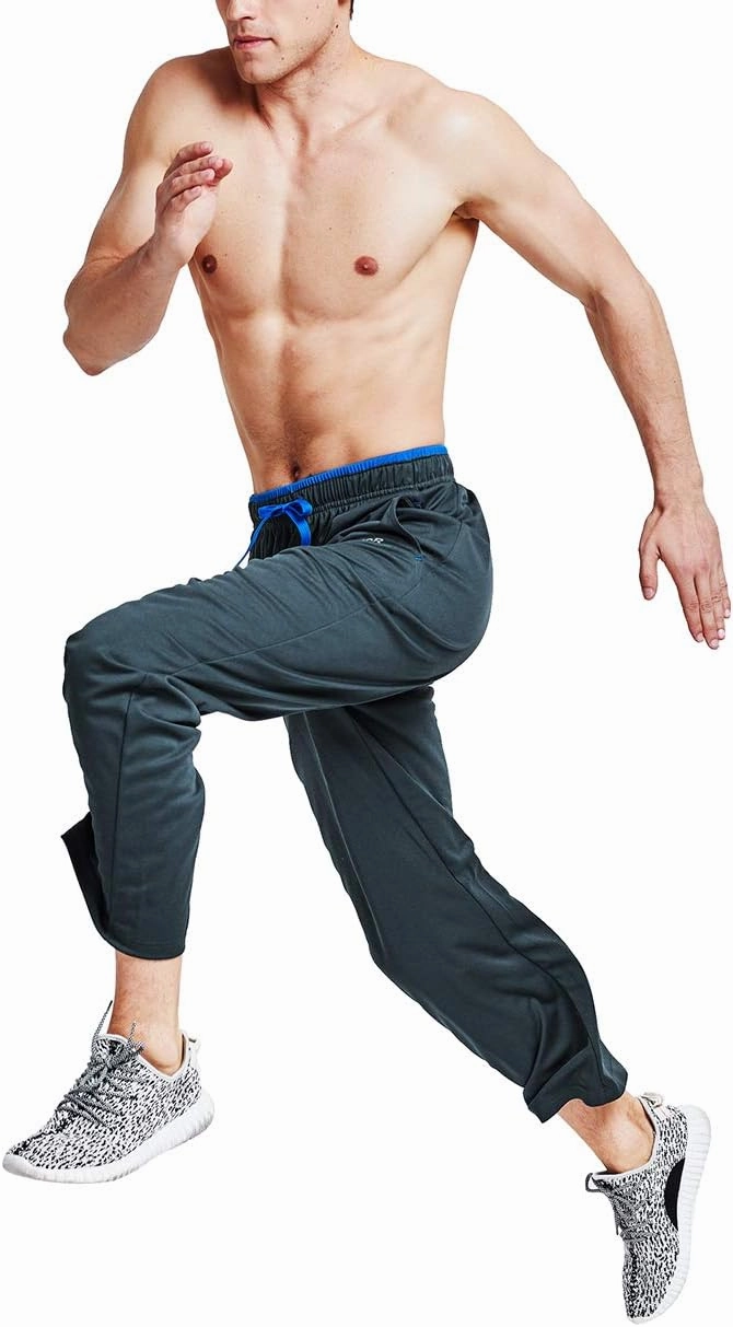 CENFOR Men's Sweatpants with Pockets Open Bottom Workout Pants, for Athletic, Jogging, Training, Casual