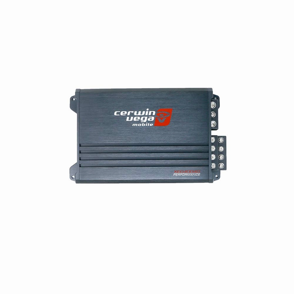 Cerwin Vega XED Series Class-D 4-Channel Amplifier 400W Max - Perfect for Full Range and Component Speaker Systems (XED4004D)